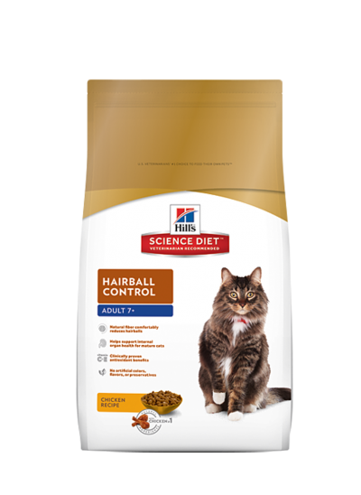 Hill S Feline Hairball Control For Mature Adult 3 5lb Prescription Food